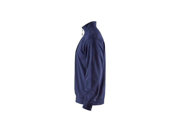 Blåkläder genser med halv glidelås Marineblå, str.4XL