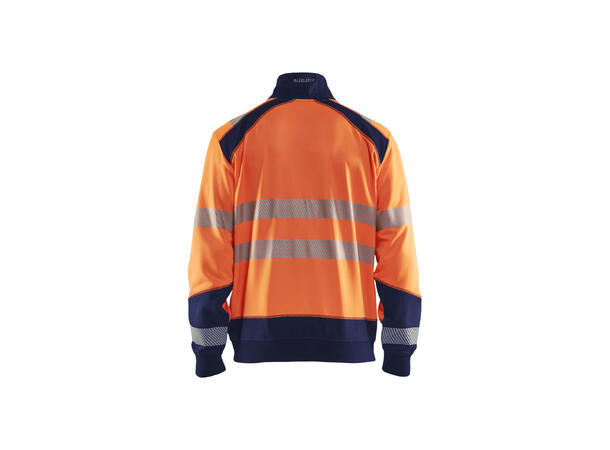 Blåkläder genser med halv glidelås Oransje, str.4XL, varsel