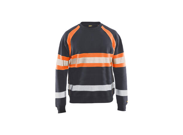 Blåkläder 3359 College Genser Varsel Grå/Oransje XXL