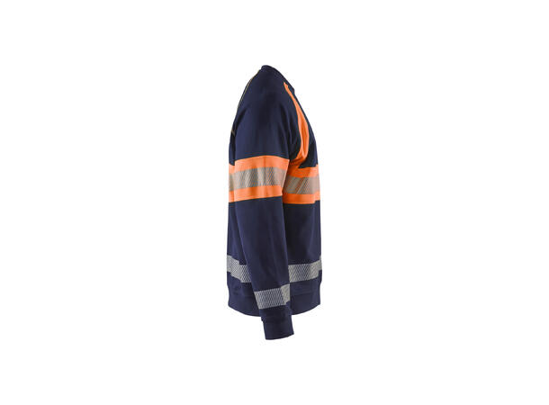 Blåkläder 3359 College Genser Varsel Marineblå/Oransje 4XL