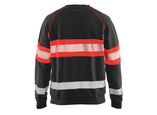Blåkläder 3359 College Genser Varsel Svart/Rød XL