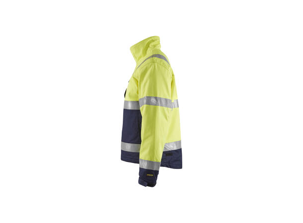 Blåkläder 4069 Vinterjakke Mulitnorm Gul/Marineblå XXL