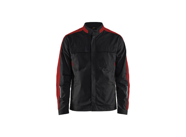 Blåkläder 4444 Industrijakke Stretch Svart/Rød 4XL