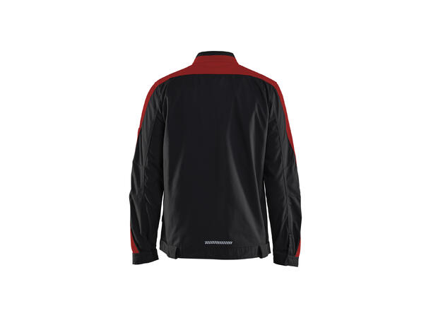 Blåkläder 4444 Industrijakke Stretch Svart/Rød 4XL