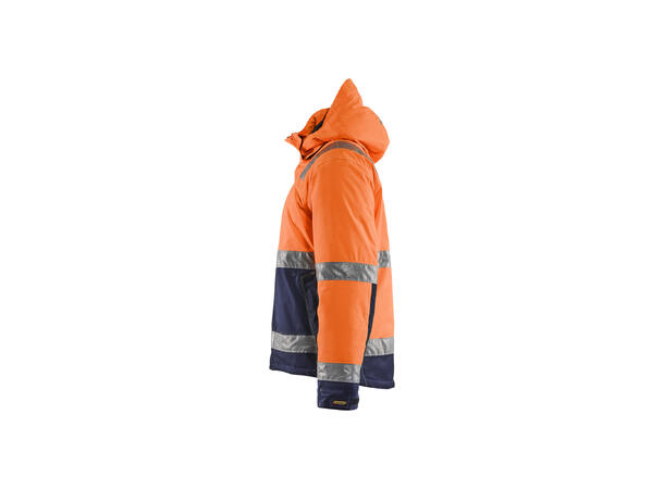 Blåkläder 4870 Vinterjakke Varsel Oransje/Blå 4XL