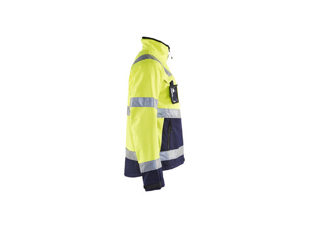 Blåkläder 4900 Softshelljakke Varsel Gul/Marineblå XXXL