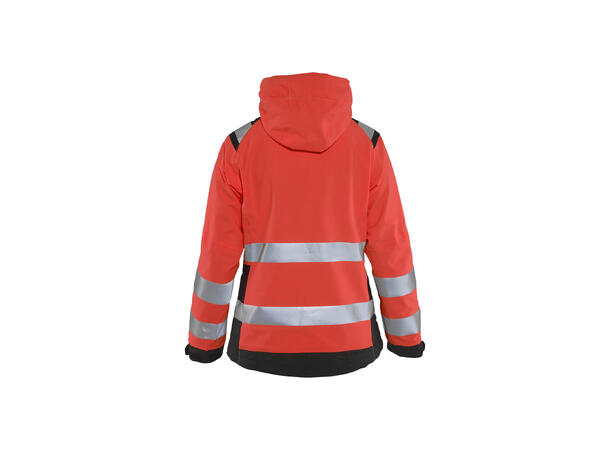 Blåkläder 4904 Skalljakke Varsel Dame HiVis Rød L