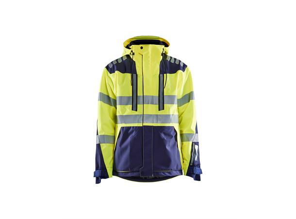 Blåkläder Skalljakke Varsel Gul/Marineblå, str.4XL