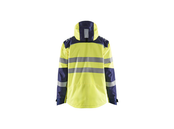 Blåkläder Skalljakke Varsel Gul/Marineblå, str.4XL