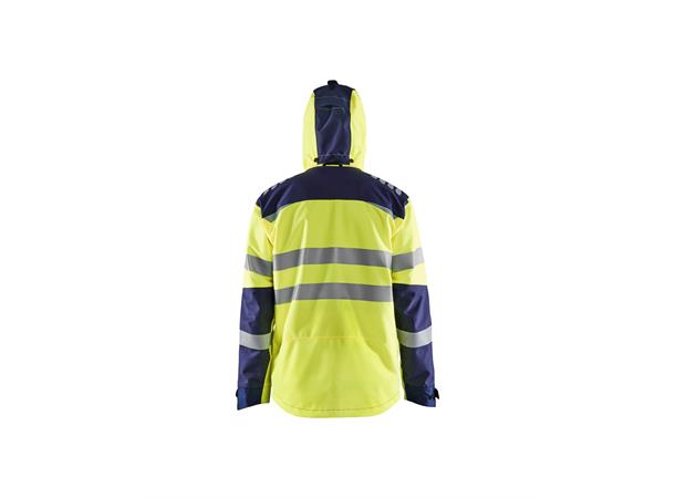 Blåkläder Skalljakke Varsel Gul/Marineblå, str.4XL
