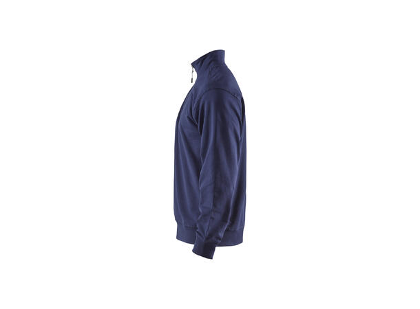 Blåkläder genser med halv glidelås Marineblå, str.L