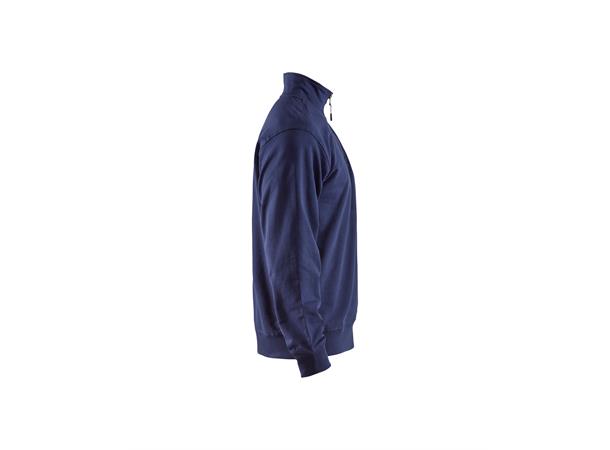 Blåkläder genser med halv glidelås Marineblå, str.L