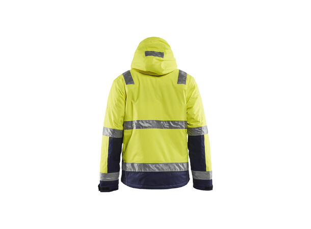 Blåkläder 4870 Vinterjakke Varsel Gul/Marineblå 4XL