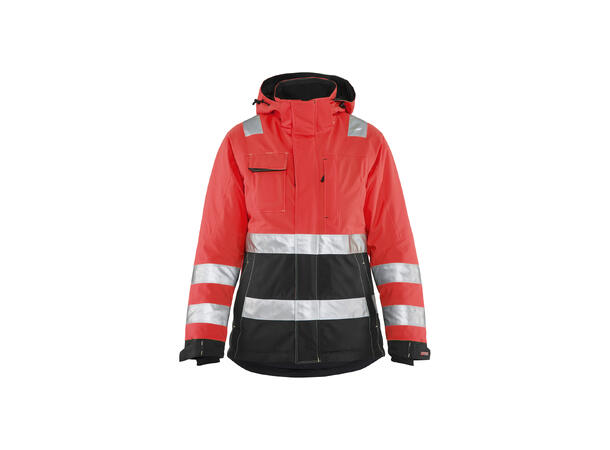 Blåkläder 4872 Vinterjakke Varsel Dame HiVis Rød S