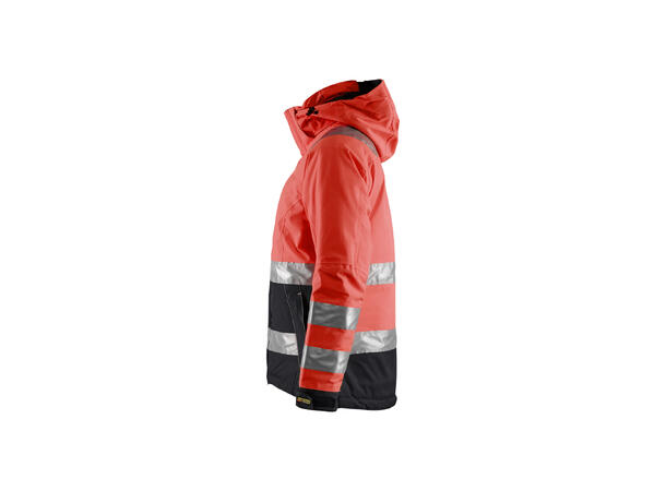 Blåkläder 4872 Vinterjakke Varsel Dame HiVis Rød S