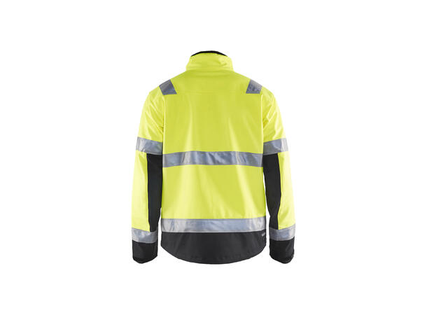 Blåkläder 4900 Softshelljakke Varsel Gul/Svart 4XL