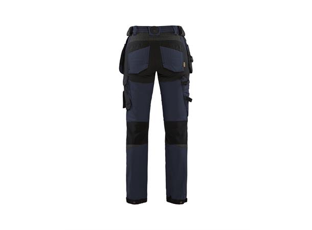 Blåkläder Håndverksbukse 4-veisstretch Marineblå, str.C32, dame