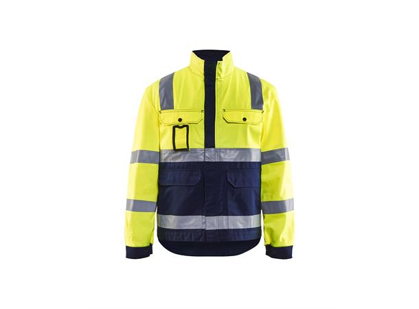Blåkläder Jakke Varsel Gul/Marineblå, str.4XL
