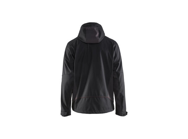 Blåkläder Softshelljakke Svart/Rød, str.4XL