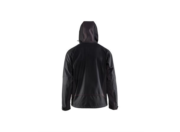 Blåkläder Softshelljakke Svart/Rød, str.4XL