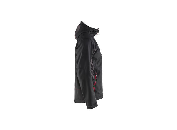 Blåkläder Softshelljakke Svart/Rød, str.4XL