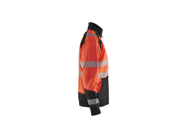 Blåkläder genser med halv glidelås HiVis Rød, str.4XL, varsel