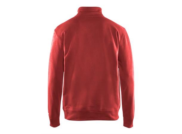 Blåkläder genser med halv glidelås Rød, str.4XL