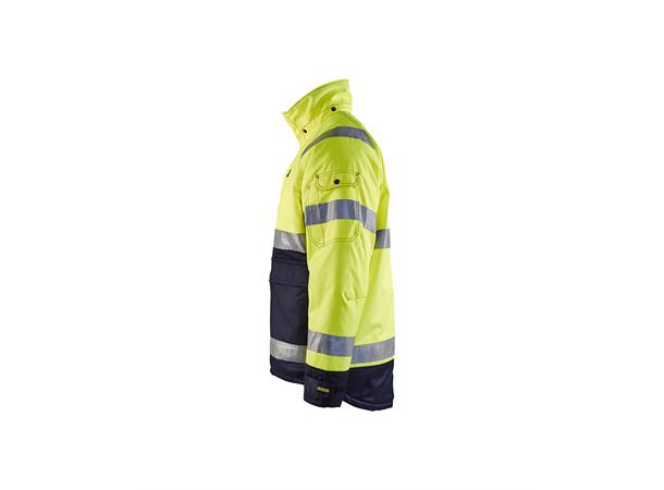 Blåkläder vinterjakke Varsel Gul/Marineblå, str.L