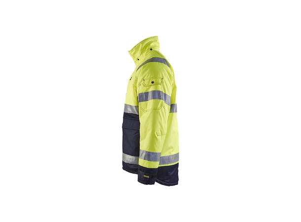 Blåkläder vinterjakke Varsel Gul/Marineblå, str.L