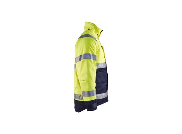 Blåkläder vinterjakke Varsel Gul/Marineblå, str.L