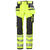 Helly Hansen ICU Håndverksbukse Kl.2 HiVis Gul, str.D108 