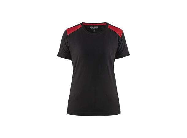 Blåkläder 3479 T-skjorte Dame Svart/Rød L