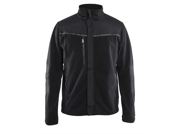 Blåkläder Jakke vindtett fleece Svart, str.4XL