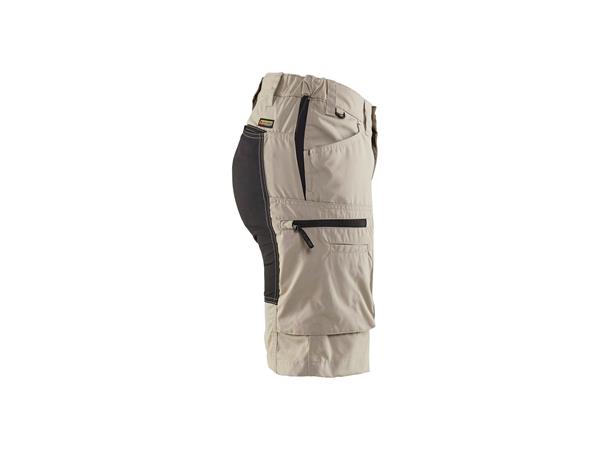 Blåkläder Serviceshorts stretch Beige, str.C42, dame