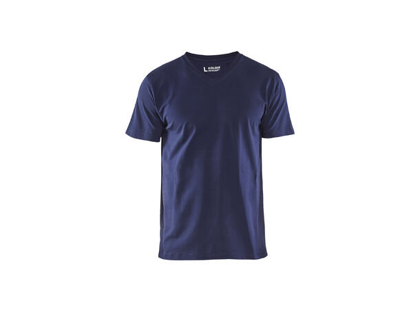 Blåkläder T-Skjorte V-Hals Mørkmarine, str.4XL