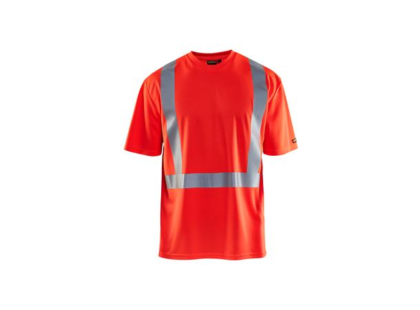 Blåkläder T-skjorte varsel HiVis Rød, str.4XL