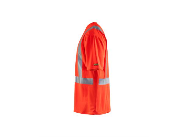 Blåkläder T-skjorte varsel HiVis Rød, str.4XL