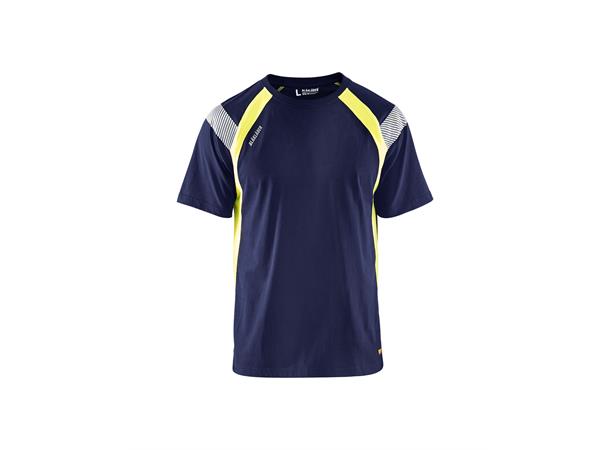 Blåkläder T-skjorte varsel Marineblå, str.4XL