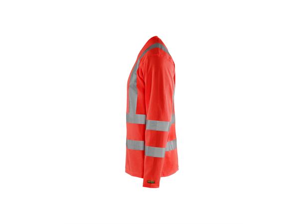 Blåkläder T-skjorte varsel langermet HiVis Rød, str.4XL