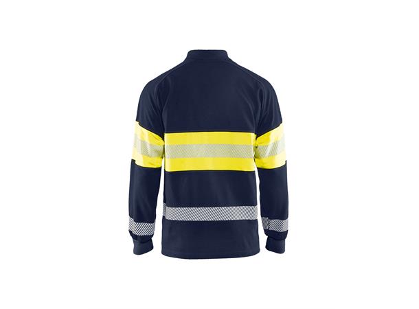 Blåkläder polo Multinorm Marineblå/Gul, str.L