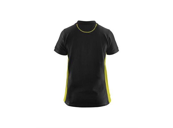 Blåkläder polo Svart/Gul, str.XS, dame