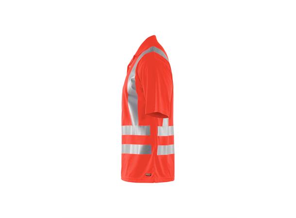 Blåkläder polo varsel UV-beskyttet HiVis Rød, str.L