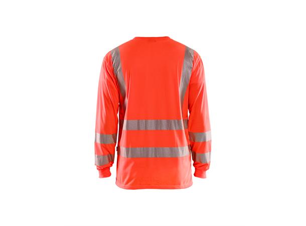 Blåkläder t-skjorte langermet varsel HiVis Rød, str.4XL