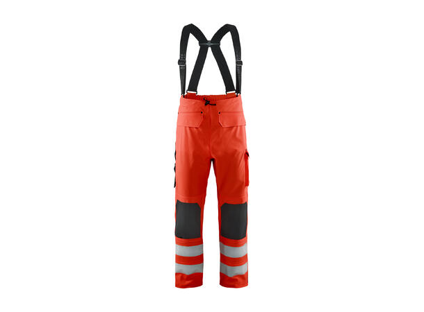 Blåkläder 1302 Regnbukse Varsel Level 2 HiVis Rød S