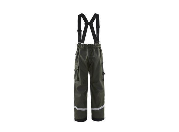 Blåkläder 1305 Regnbukse Level 2 Grønn 4XL