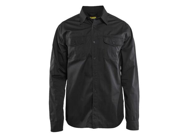 Blåkläder 3298 Twillskjorte Svart S