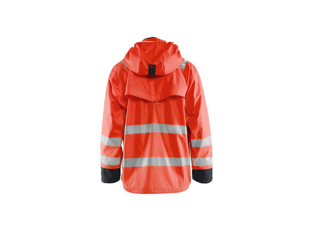 Blåkläder 4302 Regnjakke Varsel Level 2 HiVis Rød M