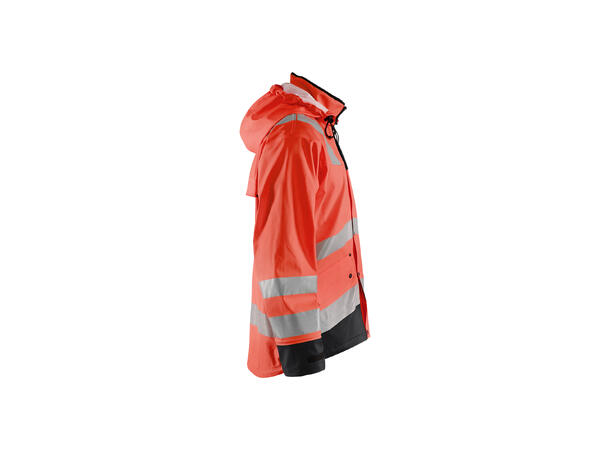 Blåkläder 4302 Regnjakke Varsel Level 2 HiVis Rød M