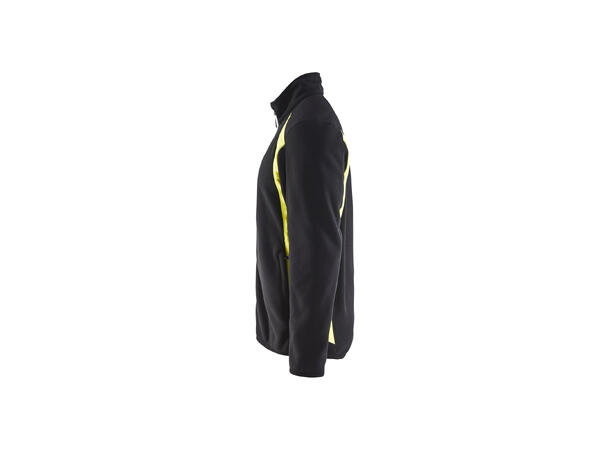 Blåkläder Fleecejakke Svart/Gul, str.4XL