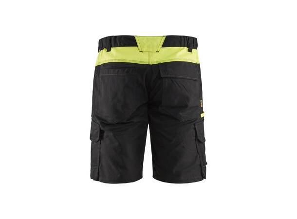 Blåkläder Industrishorts stretch Svart/Gul, str.C64